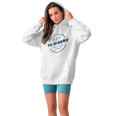 Sudadera Blanca Capucha